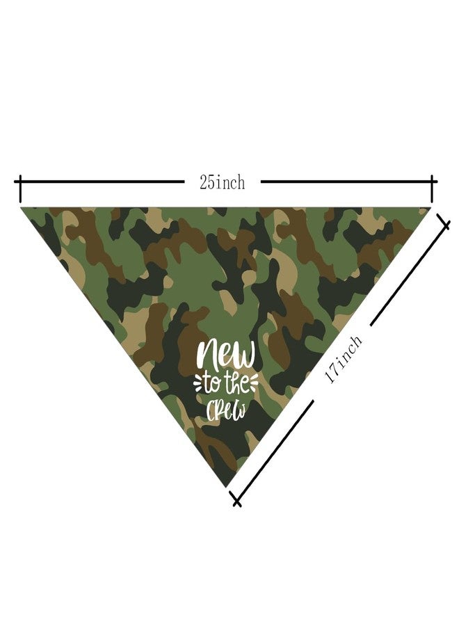 ZPPRJF New to The Crew Funny Cute Triangle Scarf, Camo Gift for Dog Lover, Small to Large Dogs (D58) - Image 4